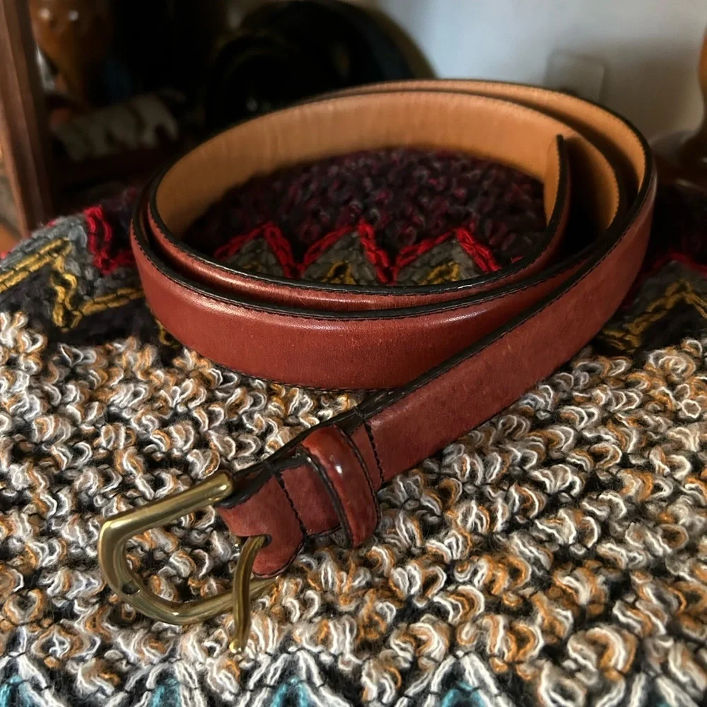 Full Grain Leather Size 44 Brown Belt